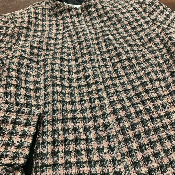 Studio 1 Vintage Women's Sz 16 Blazer Black/Pink Y2K Textured Lined Open Front - Picture 5 of 9